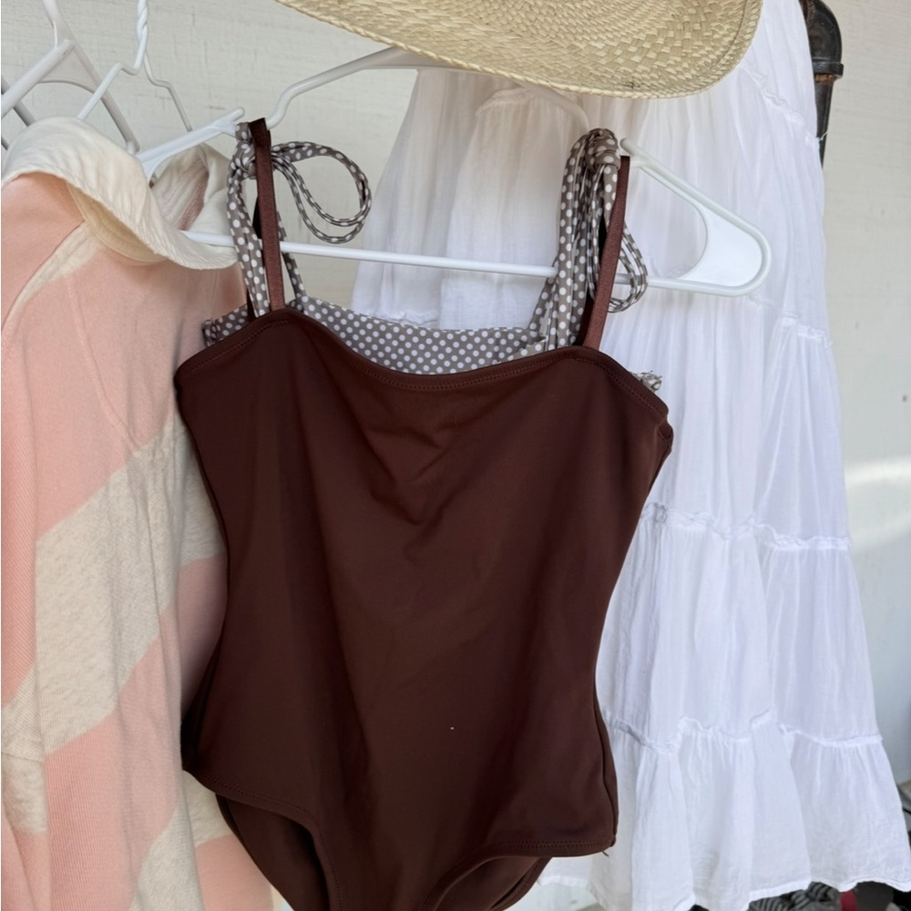SKIMS Chocolate Brown Bodysculpting One Piece